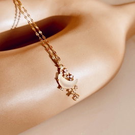 Heliophilia Silver Collar Creamy Dorado y Crema